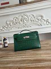 Hermès Kelly Pochette Crocodile HM189 Size 21x12x6cm - 4