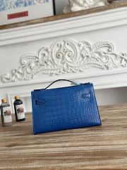 Hermès Kelly Pochette Crocodile HM190 Size 21x12x6cm - 3