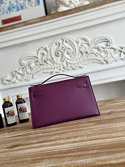 Hermès Kelly Pochette Rouge HM0042 Size 21x12x6cm - 3