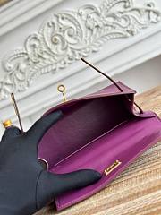 Hermès Kelly Pochette Rouge HM0042 Size 21x12x6cm - 4