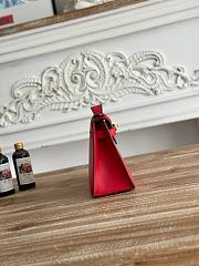 Hermès Kelly Pochette Rouge HM0043 Size 21x12x6cm - 5