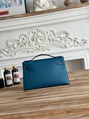 Hermès Kelly Pochette Rouge HM0046 Size 21x12x6cm - 4