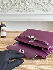 Hermès Kelly Pochette Rouge HM0156 Size 21x12x6cm - 6