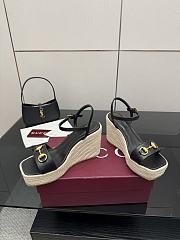 Gucci Hisley Wedge Sandals GG3118 - 6