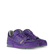 LV Trainer Sneaker Purple Sparkling - 6