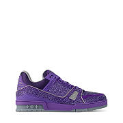 LV Trainer Sneaker Purple Sparkling - 2