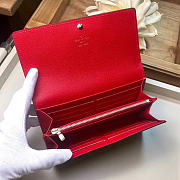 LV SARAH WALLET M63424 Size 19x10x2cm - 2