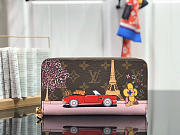 LV ZIPPY WALLET M60017YC Size 19x10x2cm - 1