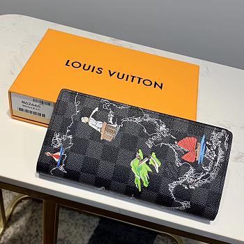 LV BRAZZA WALLET M66540WY Size 10x19cm