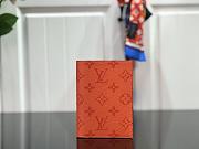 LV PASSPORT COVER M64502 Size 10x14x2cm - 5