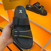 Louis Vuitton Trainer Mule Black Yellow 4ABM0M - 6