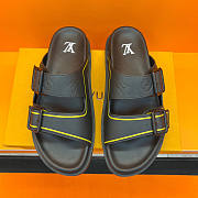Louis Vuitton Trainer Mule Black Yellow 4ABM0M - 4