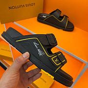 Louis Vuitton Trainer Mule Black Yellow 4ABM0M - 2