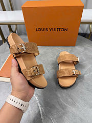 Louis Vuitton Bom Dia Flat Comfort Mule Cognac 1ABOXU - 4