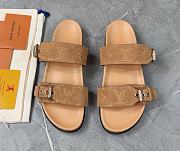 Louis Vuitton Bom Dia Flat Comfort Mule Cognac 1ABOXU - 1