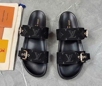 Louis Vuitton Bom Dia Flat Comfort Mule Noir 1ABVN4