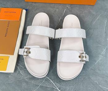 Louis Vuitton Bom Dia Flat Comfort Mule Ivory 1ABVNY