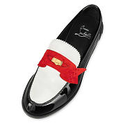  Christian Louboutin Penny Loafers Patent Calf Leather  - 2