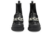 Gucci Women's Ornella Logo Ankle Boots Black - 4