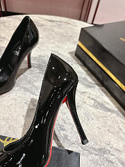 Christian Louboutin High Heels Glossy Leather D8854 (10cm) - 5