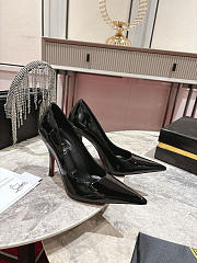 Christian Louboutin High Heels Glossy Leather D8854 (10cm) - 4