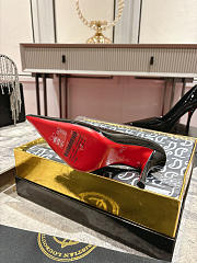Christian Louboutin High Heels Glossy Leather D8854 (10cm) - 3