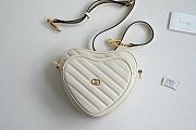 Gucci Heart Shoulder Bag G3004 Size 20x17x6cm - 2