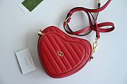 Gucci Heart Shoulder Bag G3006 Size 20x17x6cm - 1