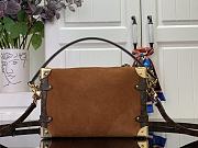 LV Side Trunk Tan Brown Size 23x16x8cm - 2