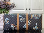LV Keepall Bandoulière 50 Bag Marine Blue Size 50x29x723cm - 5