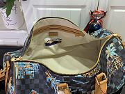 LV Keepall Bandoulière 50 Bag Marine Blue Size 50x29x723cm - 2