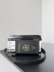 Balenciaga Passport 2 Tickets Leather Wallet Size 21x2x12cm - 3
