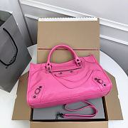 Balenciaga Cyclamen Leather B527 Size 38x25x14cm - 4