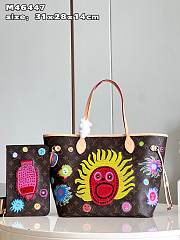 LV x YK Neverfull Bag M46447 Size 31x28x14cm - 1