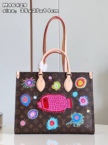 LV x YK OnTheGo Bag M46429 Size 35x27x14cm
