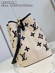 LV Nano Bucket Bag M23080 Size 26x26x17cm - 5
