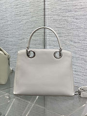 New Release 2026 Small Dior Cigale Bag Black Shiny Supple Calfskin 28 × 18 × 8 cm - 4