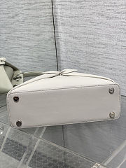 New Release 2026 Small Dior Cigale Bag Black Shiny Supple Calfskin 28 × 18 × 8 cm - 3