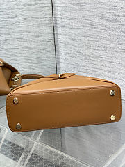 New Release 2026 Small Dior Cigale Bag Shiny Supple Calfskin 28 × 18 × 8 cm - 6