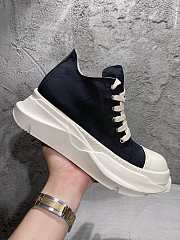 Rick Owens Abstract Low Top Black Milk - 3