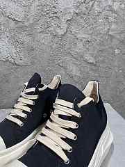 Rick Owens Abstract Low Top Black Milk - 6