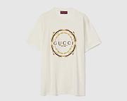 Gucci Cotton jersey T-shirt with print  ‎837959 XJHQY 9750 - 1