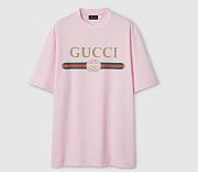 Gucci Cotton jersey and silk T-shirt with print 865015 XJHUF 5031 - 1