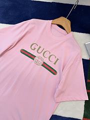 Gucci Cotton jersey and silk T-shirt with print 865015 XJHUF 5031 - 2