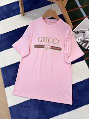 Gucci Cotton jersey and silk T-shirt with print 865015 XJHUF 5031 - 3