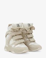 Isabel Marant BALSKEE SNEAKERS balskee high-top leather wedge sneakers BK0009FAA1E17S20WH BALSKEE - 1