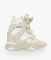 Isabel Marant BALSKEE SNEAKERS balskee high-top leather wedge sneakers BK0009FAA1E17S20WH BALSKEE - 2