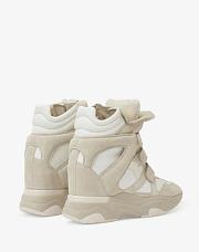 Isabel Marant BALSKEE SNEAKERS balskee high-top leather wedge sneakers BK0009FAA1E17S20WH BALSKEE - 3