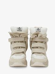 Isabel Marant BALSKEE SNEAKERS balskee high-top leather wedge sneakers BK0009FAA1E17S20WH BALSKEE - 5