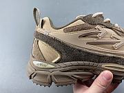 Off-White Brown Be Right Back logo combination sneakers - 3
